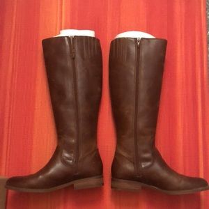 FRYE and CO. Jolie Whip Tall Boots Cognac Leather